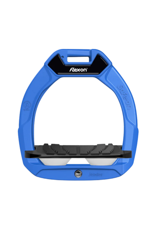 Flex-On Safe On Junior Safety Stirrups Blue Black White