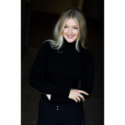 Equestrian Stockholm Black Polo Neck Jumper