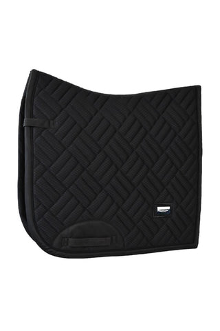Equestrian Stockholm Dressage Saddle Pad Modern Mesh Black