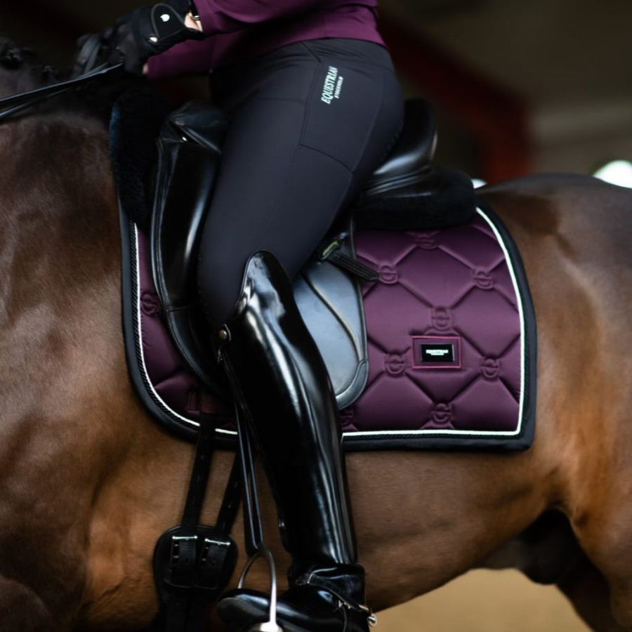 Equestrian Stockholm Dressage saddle Pad Black Raven