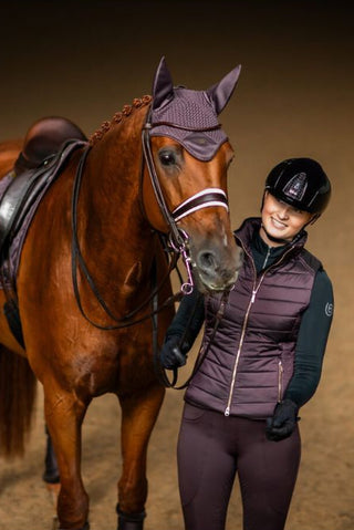 Equestrian Stockholm Ear Bonnet Moonless Night