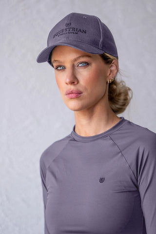 Equestrian Stockholm Cap Dark Violet