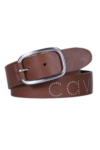 Cavallo Tracy Italian Leather Belt with Nailhead Detail