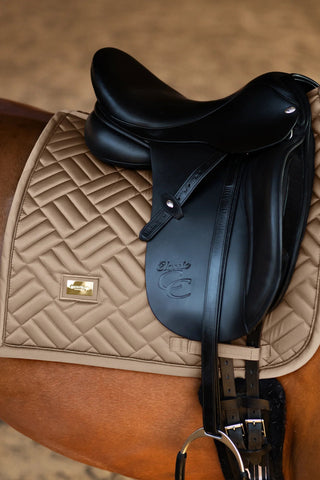Equestrian Stockholm Dressage Saddle Pad Modern Champagne