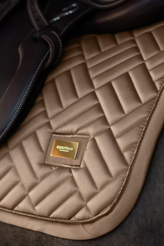 Equestrian Stockholm Jump Saddle Pad Modern Champagne