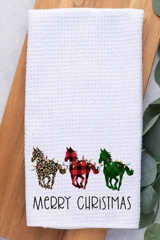 Christmas Horse Edition Tea Towel