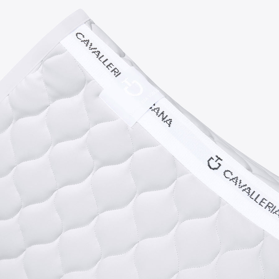 Cavalleria Toscana Circular Quilted Jersey Jump Saddle Pad Light Grey