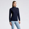 Cavalleria Toscana Ladies Merino Half Zip Turtleneck Sweater