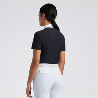 Cavalleria Toscana Heat Sealed Perforated Bib Ladies Short Sleeved Competition Shirt
