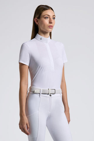 Cavalleria Toscana Heat Sealed Perforated Bib Short Sleeved Competition Shirt