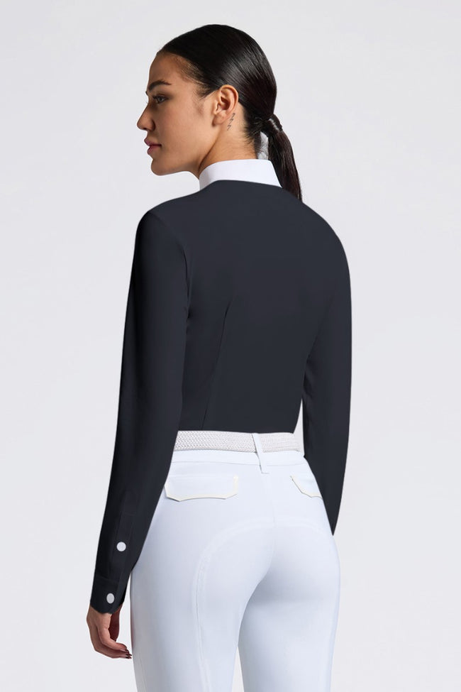 Cavalleria Toscana Ladies Long Sleeve Bib Competition Shirt