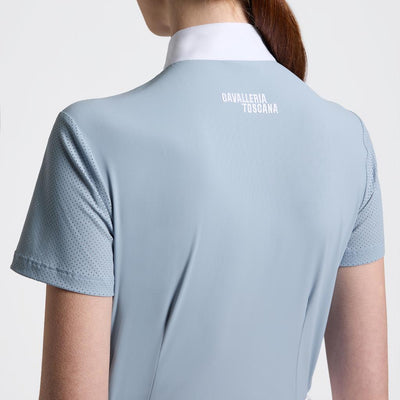 Cavalleria Toscana Ladies Perforated Jersey Short Sleeved Competition Shirt