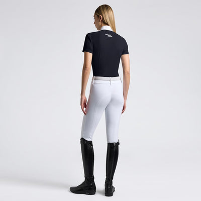 Cavalleria Toscana Ladies Perforated Jersey Short Sleeved Competition Shirt