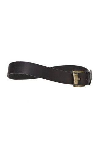 Curved Handmade Leather Belt