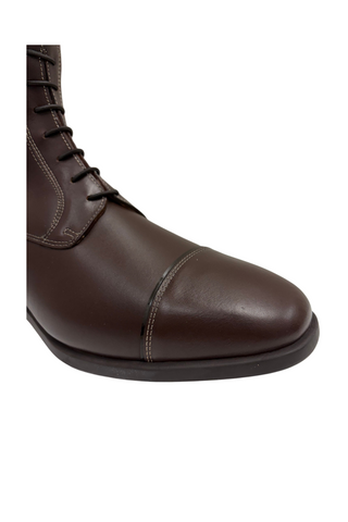 Tricolore by DeNiro Salentino Laces Boots with Patent Top