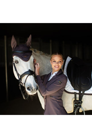 Equestrian Stockholm Ear Bonnet Moonless Night