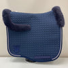 Mattes Eurofit Dressage Saddle Pad Navy with Navy Sheepskin