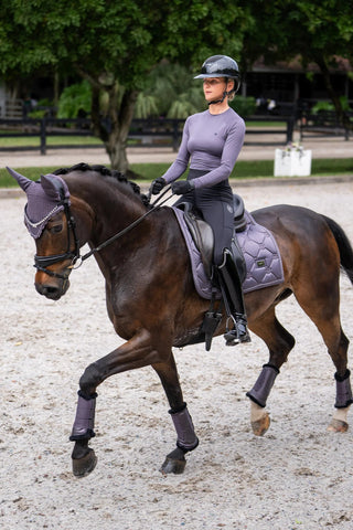 Equestrian Stockholm Dressage Saddle Pad Dark Violet