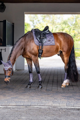 Equestrian Stockholm Dressage Saddle Pad Dark Violet