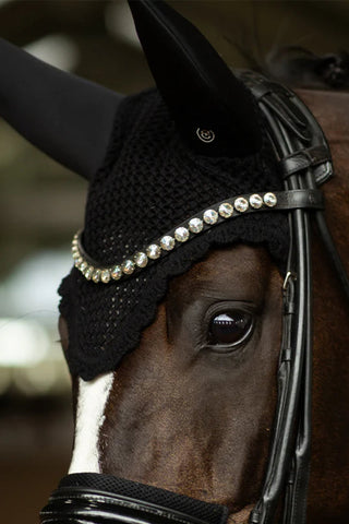 Equestrian Stockholm Soundless Bonnet Clean Black