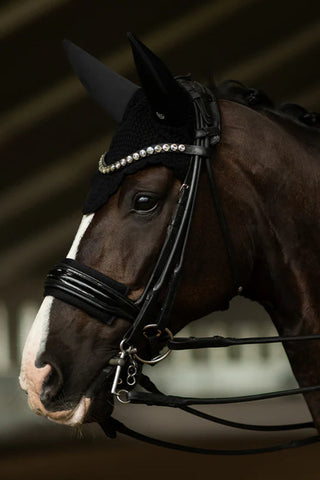 Equestrian Stockholm Soundless Bonnet Clean Black