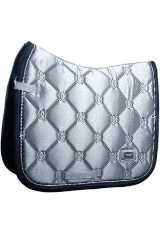 Equestrian Stockholm Dressage Saddle Pad Crystal Grey COB