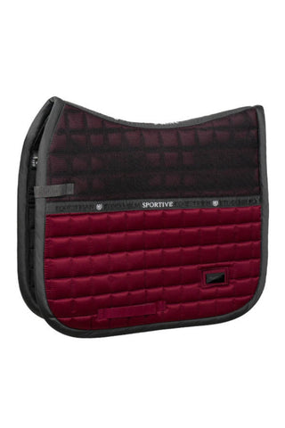Equestrian Stockholm Dressage Saddle Pad Sportive Dark Bordeaux COB
