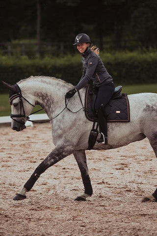 Equestrian Stockholm Dressage Saddle Pad Dark Sky