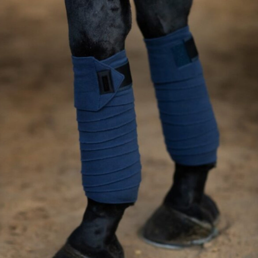 Equestrian Stockholm Fleece Bandages Set of 4 Dark Venice