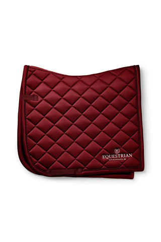 Equestrian Stockholm Dressage Saddle Pad Line Bordeaux