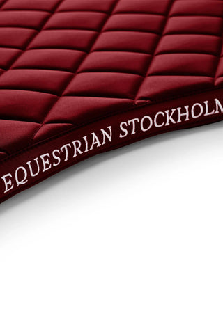 Equestrian Stockholm Dressage Saddle Pad Line Bordeaux