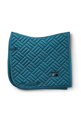 Equestrian Stockholm Dressage Saddle Pad Modern Teal Blue