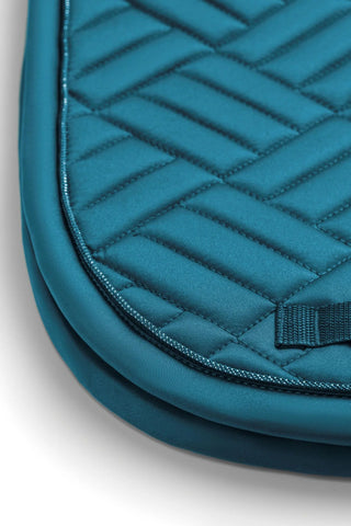 Equestrian Stockholm Dressage Saddle Pad Modern Teal Blue
