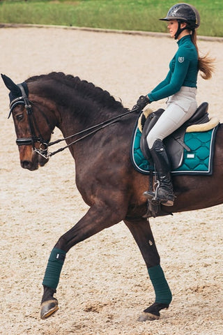Equestrian Stockholm Dressage Saddle Pad EMERALD