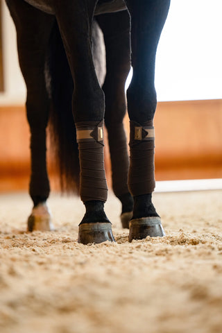 Equestrian Stockholm Fleece Bandages Golden Brown