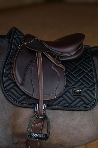 Equestrian Stockholm Jump Saddle Pad Modern Black