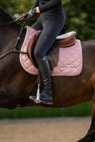 Equestrian Stockholm Jump Saddle Pad Line Pink