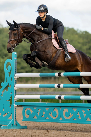 Equestrian Stockholm Jump Saddle Pad Line Pink
