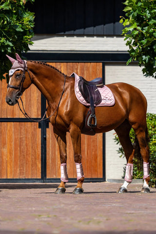 Equestrian Stockholm Jump Saddle Pad Line Pink