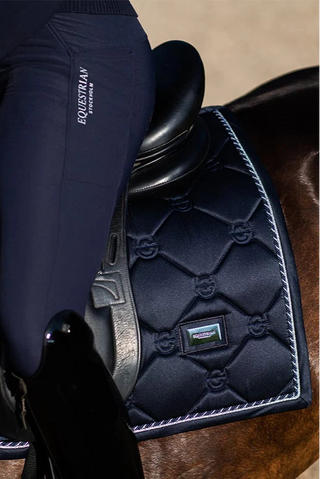Equestrian Stockholm Dressage Saddle Pad Midnight Blue