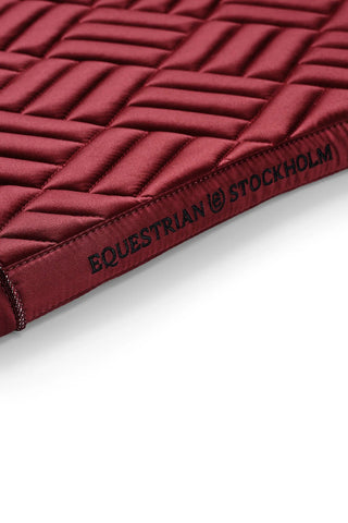 Equestrian Stockholm Jump Saddle Pad Modern Bordeaux