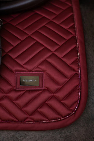 Equestrian Stockholm Jump Saddle Pad Modern Bordeaux