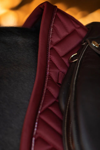 Equestrian Stockholm Jump Saddle Pad Modern Bordeaux