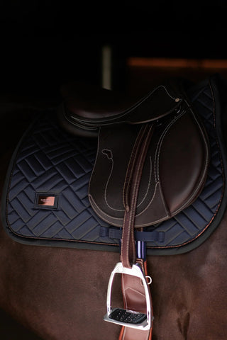 Equestrian Stockholm AP-Jump Saddle Pad Modern Dark Ocean