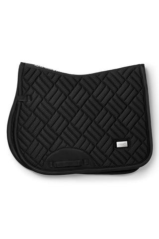 Equestrian Stockholm Jump Saddle Pad Modern Mesh Black
