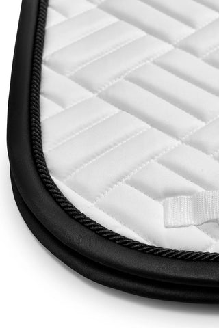 Equestrian Stockholm Dressage Saddle Pad Modern White Black Edition