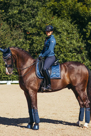 Equestrian Stockholm Dressage Saddle Pad MONACO BLUE