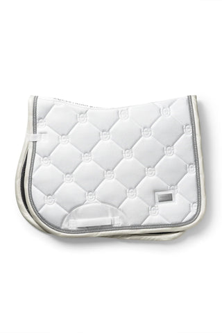 Equestrian Stockholm Jump-All Purpose Saddle Pad Timeless White Glimmer