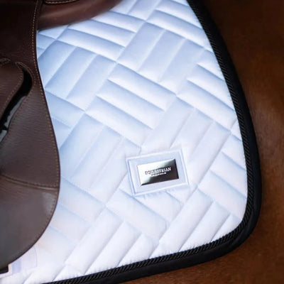 Equestrian Stockholm JUMP/All Purpose Saddle Pad Modern White Black Edition