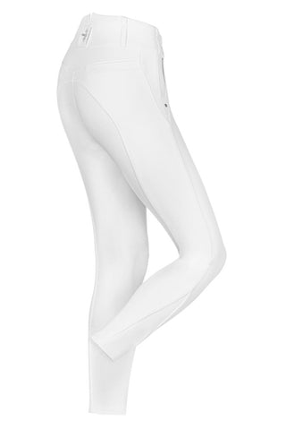 FairPlay Jasmine Ladies Silicone Full Seat Breeches WHITE